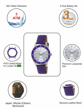 Maxima ATTIVO Women Silver Dial Analogue Watch - 59741LMLI